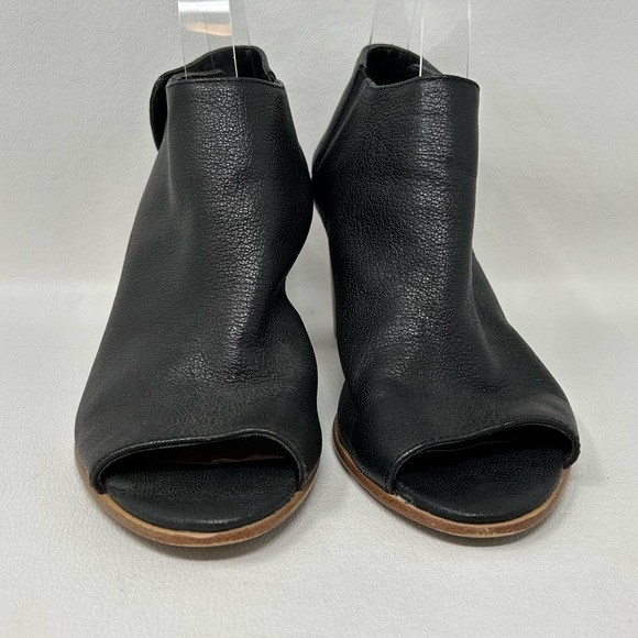 Steve Madden Women 6.5 Nonstp Sandal Booties Black Leather Block Heel Strap - Picture 7 of 13
